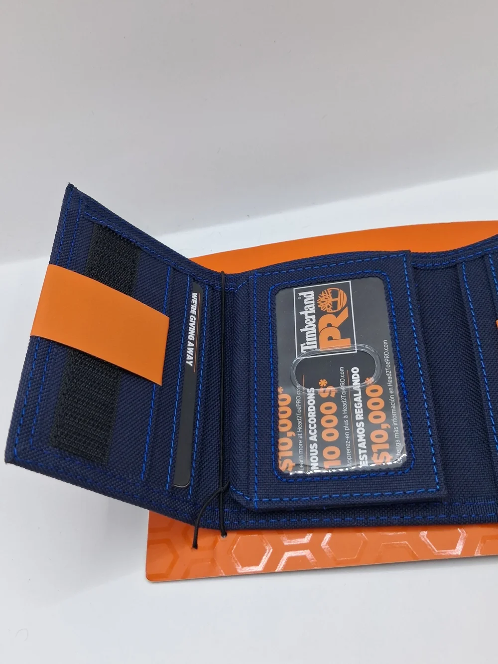 Timberland PRO Navy Blue RFID Trifold Wallet